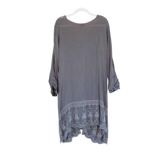 Johnny Was Gray Embroidered Dress - Picture 2 of 15